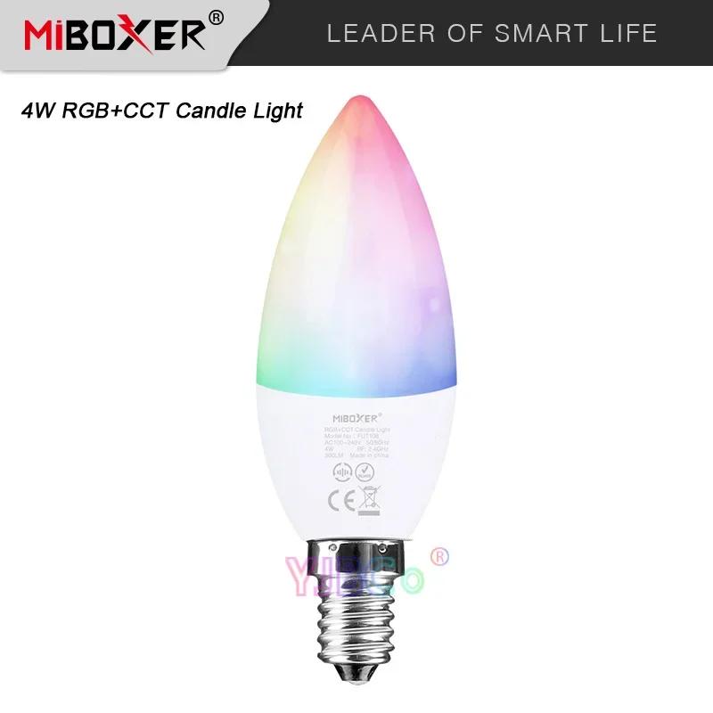 Miboxer LED к , RGB + CCT ƮƮ, ħ    , 2.4G RF , 110V, 220V, AC 4W, E14, FUT108